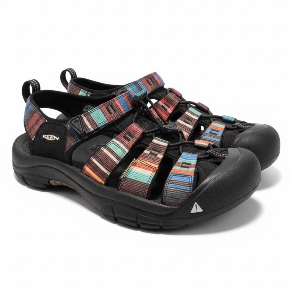 Keen Newport H2 Mens Sandals Multi Color Striped Waterproof Hiking Shoes 9.5